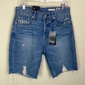 New! Nordstrom’s NOEND distressed bermuda length jean shorts women’s 27